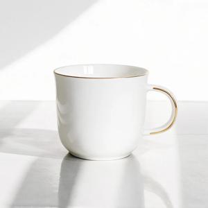 고원 골드림 머그컵 300ml 화이트 도자기 머그잔
