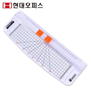 현대오피스 트리머재단기 TRIMMER-120 화이트+재단날 최대 12매 재단 바둑판식눈금