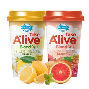 덴마크 테이크 얼라이브 블렌드(레몬 캐모마일/자몽 히비스커스) 2종 300ml*12개