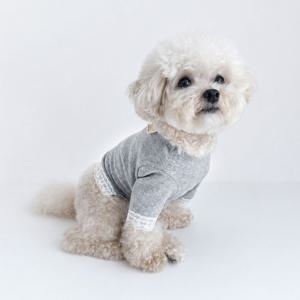 반려동물 가을이너 멜로우 레이스 티셔츠 S-2XL, 3 colors