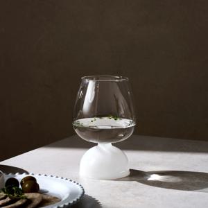 파티룸 콘스템 내열유리 고블렛 화이트콘 400ML