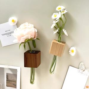냉장고자석 미니 화분 유리관 인테리어소품 예쁜 현관문 자석 3.5cm