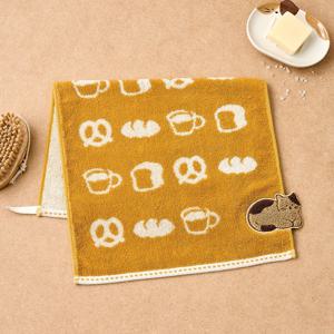 린넨 뚱브레드 롱 핸드타월 머스타드 30x50cm