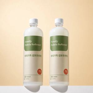 우리가족 섬유유연제 사월 1L 2개