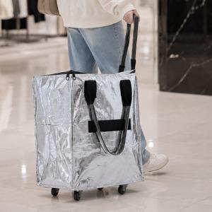 롤링카트 접이식 장바구니 쇼핑 캐리어 토트백 공항 바퀴달린 롤링백 보냉보온 시장 마트