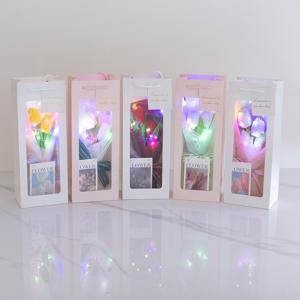 루미에르 튤립 LED 플라워 기프트 세트 조화 졸업식 발표회 학예회 꽃선물