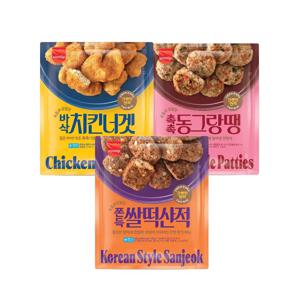 삼립 밥반찬 420g 3종 2봉 (동그랑땡/쌀떡산적/치킨너겟)