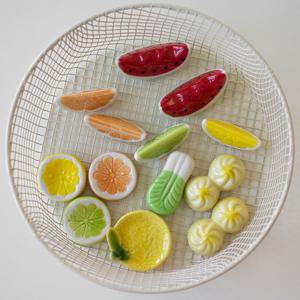 세라믹 수저받침 10종 샤오롱바오 배추 수박 레몬 라임 숟가락 젓가락 받침