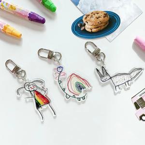 우리 아이 그림으로 키링 만들기 제작 유치원 키즈 초등 이름표 네임택