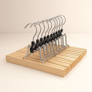 원목 집게 바지걸이 치마걸이 우드 옷걸이 5개세트