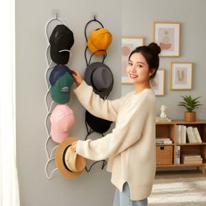 모자걸이 문걸이 후크 모자 정리 거치대 다용도 행거 고리 5P세트