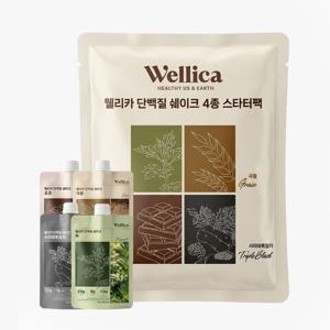 단백질쉐이크 식사대용 뷰티프로틴 쉐이크 쑥 곡물 초코 서리태흑임자 4종 45g x 7개