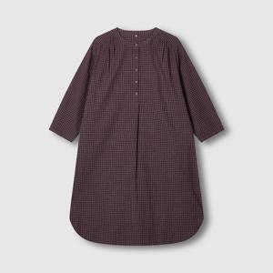 여 도비 체크 7부 원피스 (3 sizes)(2 colors)