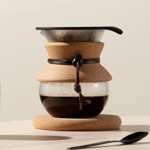 보덤 푸어오버 커피메이커 영구필터 500ml 코르크