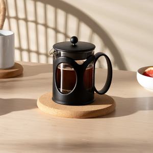 보덤 케냐 프렌치프레스 라운드 커피메이커 500ml 4컵 블랙