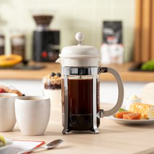 보덤 카페티에라 프렌치프레스 커피메이커 1.0L 8컵 오프화이트