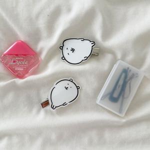 누운 농담곰 담곰이 헤어 머리 집게 핀 삔