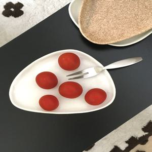 세모결 접시 도자기 일본 식기 디저트 미니접시 삼각 앞접시