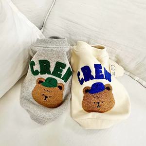 강아지 맨투맨 티셔츠 뽀글이 곰곰 봄 가을 옷