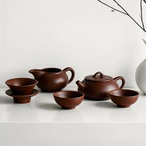 고원 자사호 다기세트 8호 차주전자 숙우 거름망 찻잔 2인세트