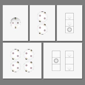 스위치 로그콘센트 콘센트 인테리어 조명전등 1구 2구 전화 인터넷 유럽형 배선기구 화이트