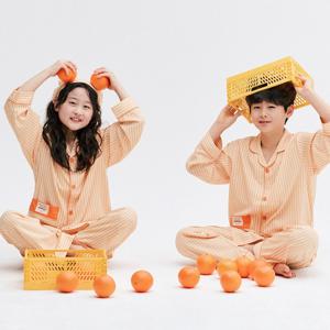 키즈  써니글로우 실크핏 긴팔 파자마 간절기 잠옷 상하세트