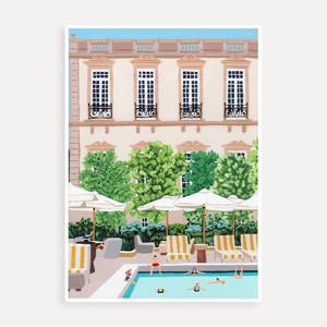 100부 한정 Soho House Mexico City 조안 핸드릭스 아트 프린트