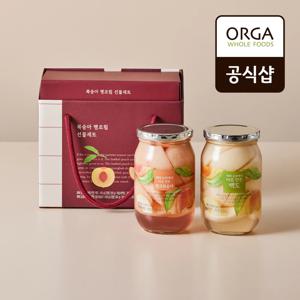 ORGA 복숭아병조림 선물세트 2호 (백도/핑크) (450gX2병)