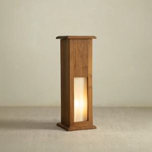 [해외] 티크 원목 단스탠드 LED 침실 테이블램프 인테리어 무드등 C타입