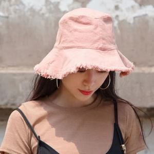 빈티지 버킷햇 벙거지모자 여름모자 면 코튼 모자 휴양지패션모자
