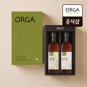 ORGA 국산 참기름 들기름 선물세트 (600ml)