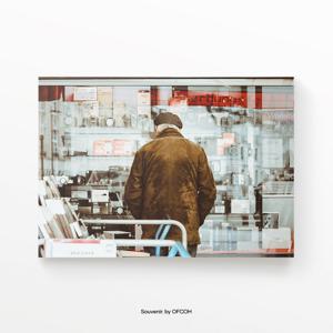 Souvenir 포스터 (가로형 클래식 무드 카메라 액자, 빈티지 인테리어)
