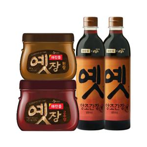 해찬들 옛장 고추장 1kg x1개+된장 850g x1개+양조간장 780ml x2개