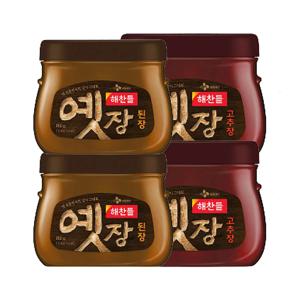 해찬들 옛장 고추장 1kg x2개+된장 850g x2개