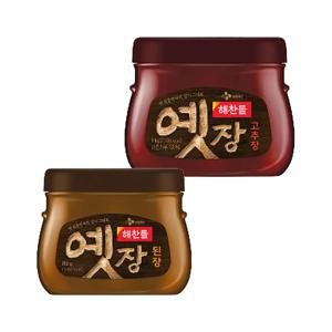 해찬들 옛장 고추장 1kg x1개+된장 850g x1개