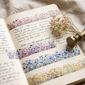 플라워 컬러 꽃 마스킹테이프 빈티지 풍경 다꾸 마테 감성 데코