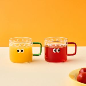 NEW 콩알이 내열유리 손잡이 유리잔 2P세트 200ml