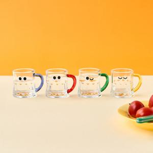 NEW 콩알이 컬러핸들 소주잔 4P세트 50ml