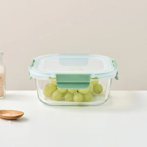 클리어글라스 완벽분리 정사각 유라밀폐용기 800ml