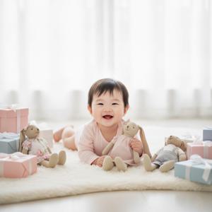 PPUNITO_출산 신생아 돌 선물로 좋고 세탁이 간편한 귀여운 토끼 애착 인형