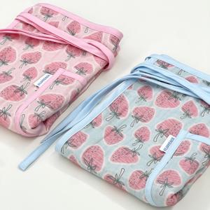 파스텔 스트로베리 에이프런 앞치마 양면 2color
