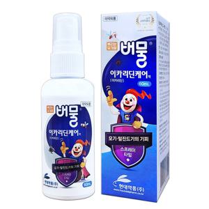 버물 이카리딘케어 액 60ml 모기기피제
