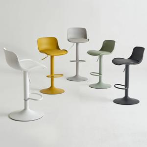 브리나 등받이 아일랜드 식탁 홈바 높이조절 회전형 체어 B형 (5color)
