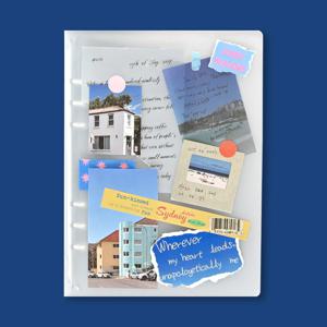 A5 6공 바인더 반투명 X 데코페이퍼 번들세트