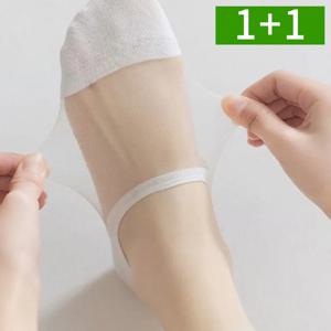 1+1 망사양말 여름덧신 페이크삭스 여성용 4켤레 세트 얇은 시스루