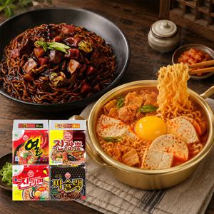 라면 베스트팩 총 38개입 (진라면 매운맛 10+진짬뽕 8+짜슐랭 10+열라면 10)