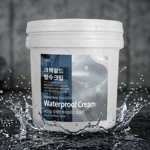 크랙쉴드 방수크림 4kg 방수액 방수제 우레탄 옥상외벽 투명페인트 바르는실리콘