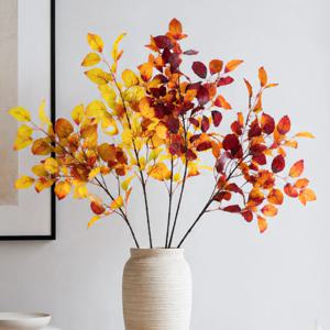 가을잎 나무 가지 조화 90cm 2colors 조경 인테리어 식물 장식 소품 인조 가드닝