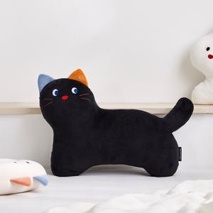소프트터치 리틀버디 블랙캣 쿠션 55x44
