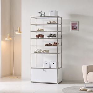 스틸 디자인 P형 모듈 770 8단 수납장 A타입 2colors